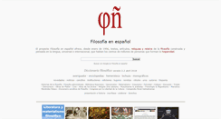 Desktop Screenshot of filosofia.org